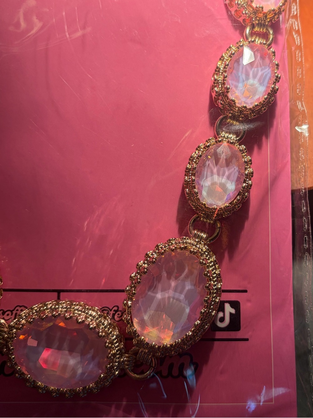 NEW Feed Me Gems Pink Opal “Princess” Necklace - Picture 6 of 13